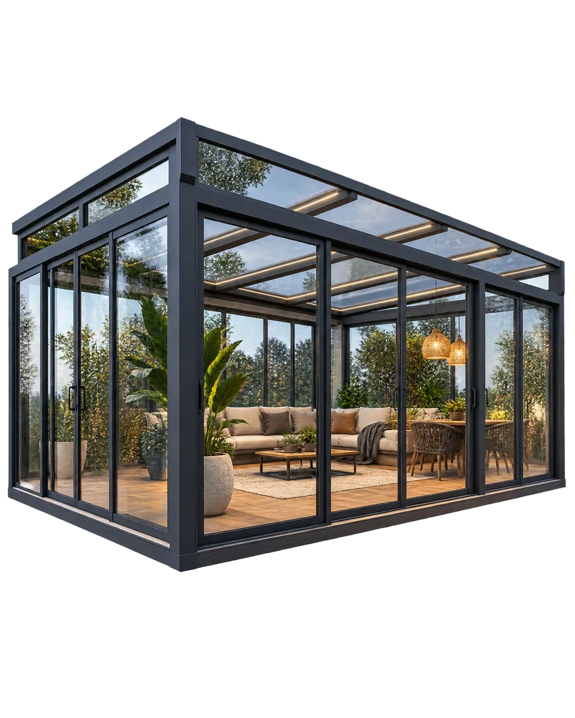 Glassy Yapı Alüminyum Kış Bahçesi Sistemleri