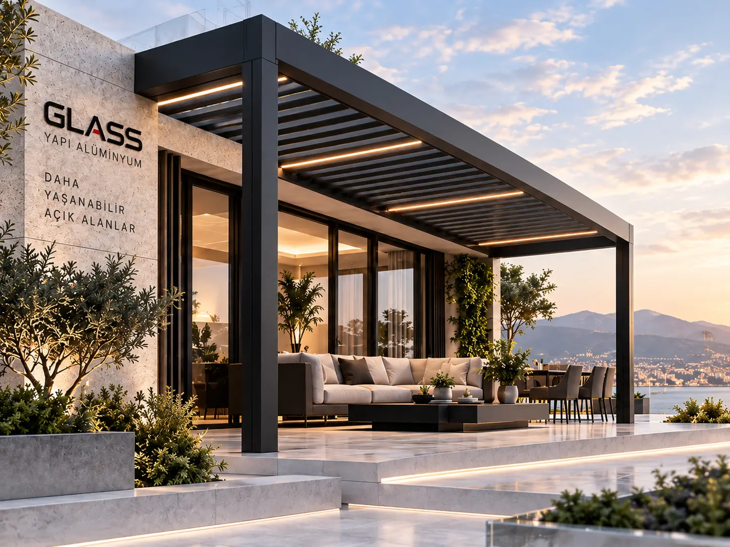Glass Yapı Alüminyum Tente Sistemleri